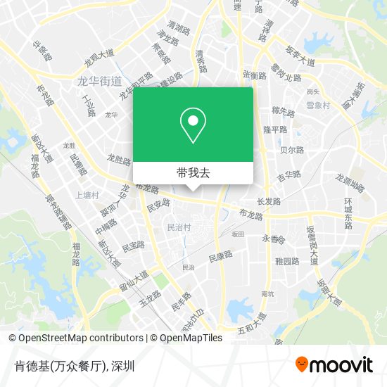 肯德基(万众餐厅)地图