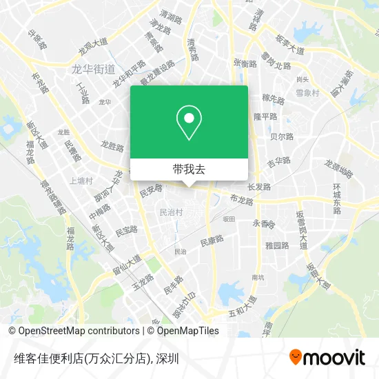 维客佳便利店(万众汇分店)地图