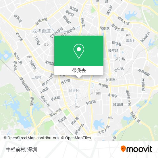 牛栏前村地图