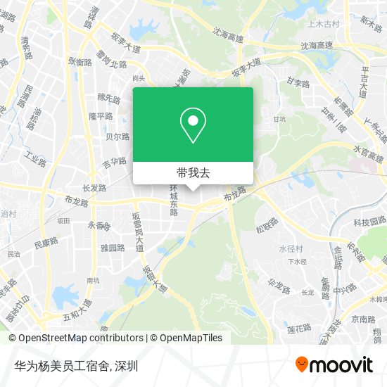华为杨美员工宿舍地图