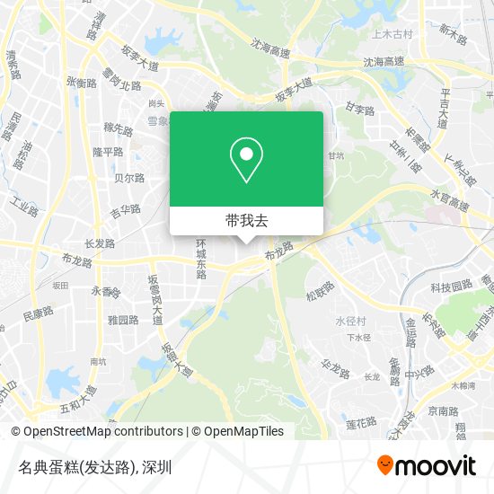 名典蛋糕(发达路)地图