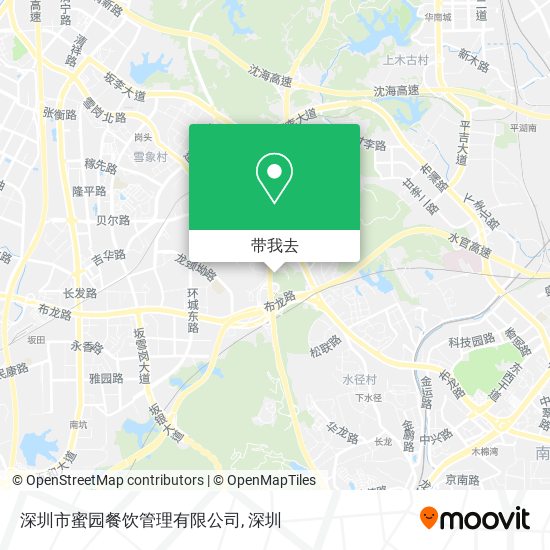 深圳市蜜园餐饮管理有限公司地图