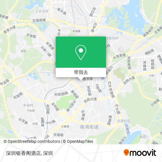 深圳银香阁酒店地图
