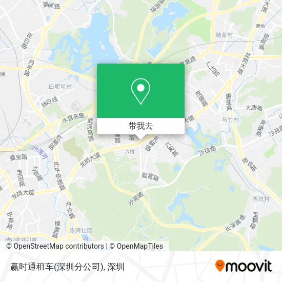 赢时通租车(深圳分公司)地图