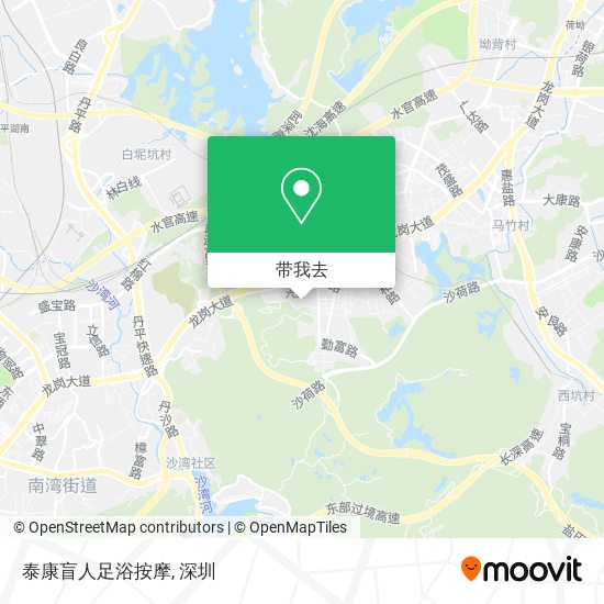 泰康盲人足浴按摩地图