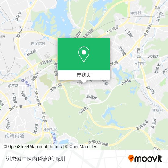 谢忠诚中医内科诊所地图