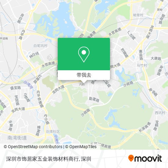 深圳市饰居家五金装饰材料商行地图