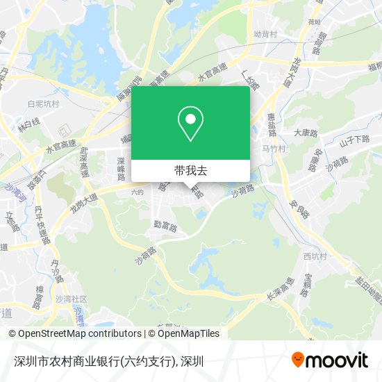 深圳市农村商业银行(六约支行)地图