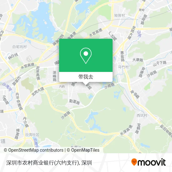 深圳市农村商业银行(六约支行)地图