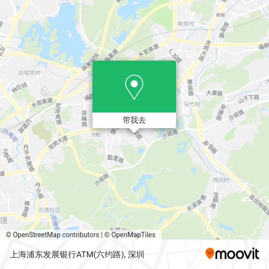 上海浦东发展银行ATM(六约路)地图
