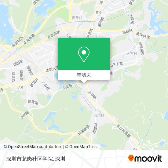 深圳市龙岗社区学院地图