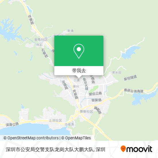 深圳市公安局交警支队龙岗大队大鹏大队地图