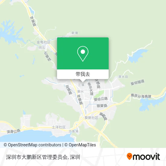 深圳市大鹏新区管理委员会地图