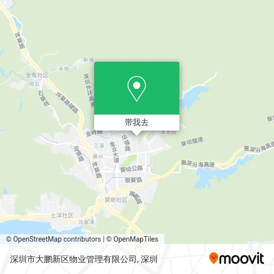 深圳市大鹏新区物业管理有限公司地图