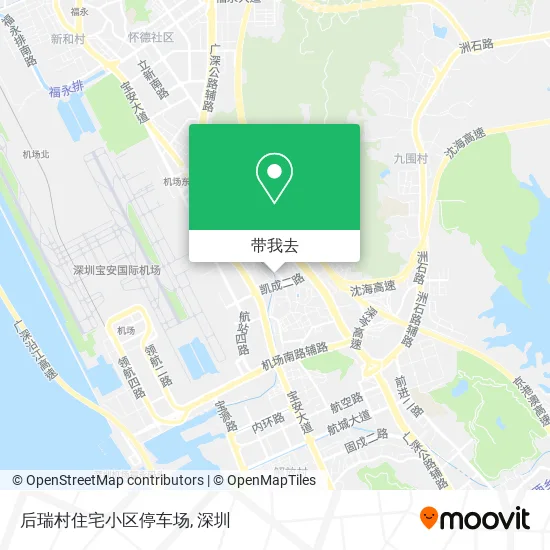 后瑞村住宅小区停车场地图