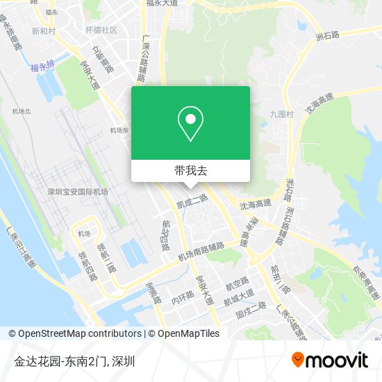 金达花园-东南2门地图