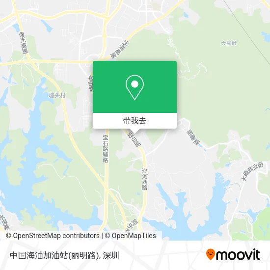 中国海油加油站(丽明路)地图