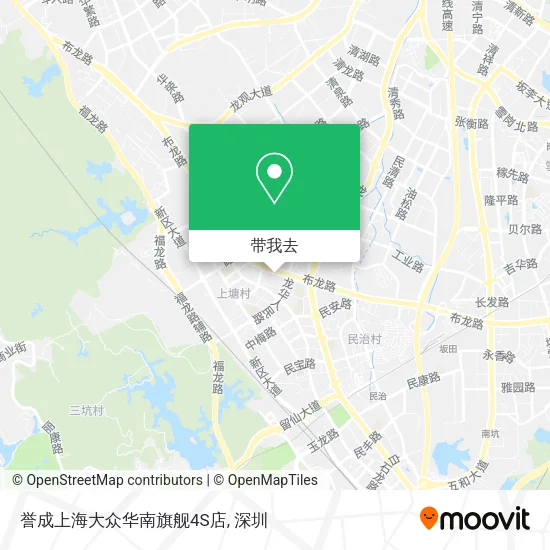 誉成上海大众华南旗舰4S店地图