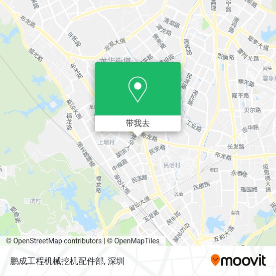 鹏成工程机械挖机配件部地图