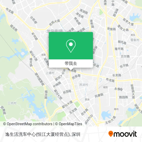 逸生活洗车中心(恒江大厦经营点)地图