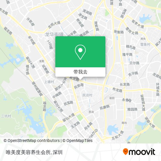唯美度美容养生会所地图