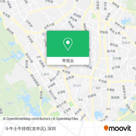 斗牛士牛排馆(龙华店)地图