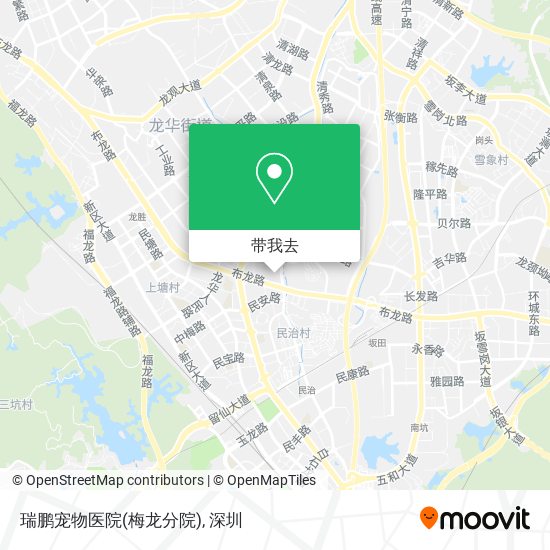 瑞鹏宠物医院(梅龙分院)地图