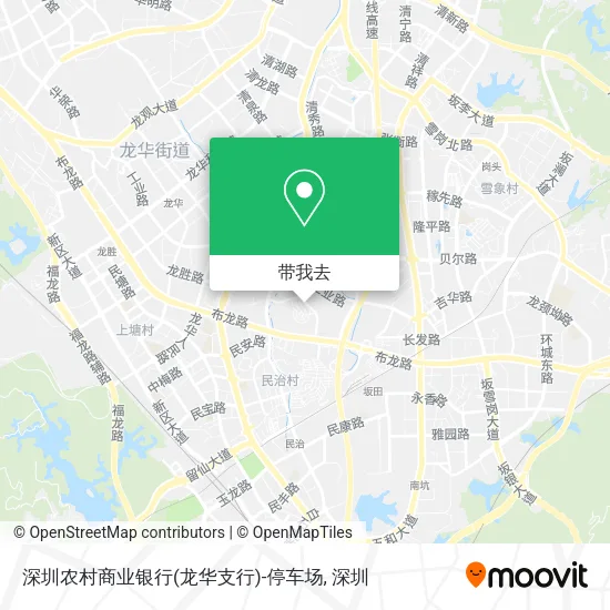 深圳农村商业银行(龙华支行)-停车场地图
