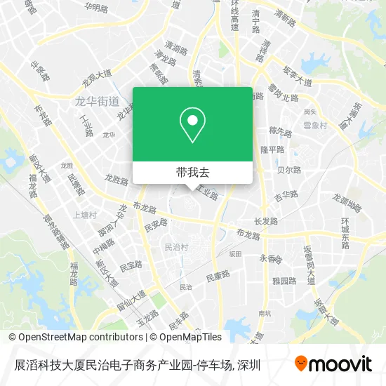 展滔科技大厦民治电子商务产业园-停车场地图