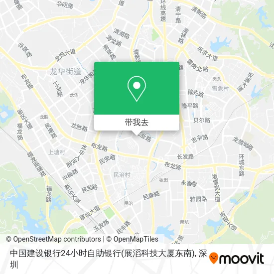中国建设银行24小时自助银行(展滔科技大厦东南)地图