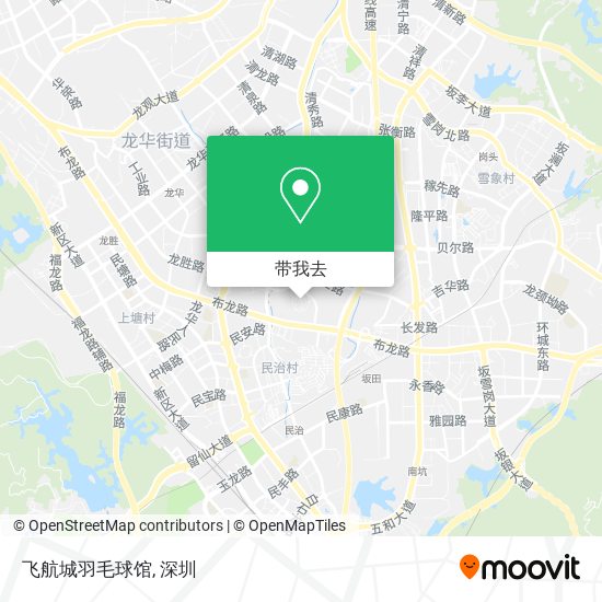 飞航城羽毛球馆地图