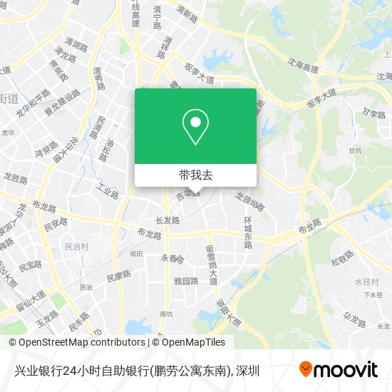 兴业银行24小时自助银行(鹏劳公寓东南)地图