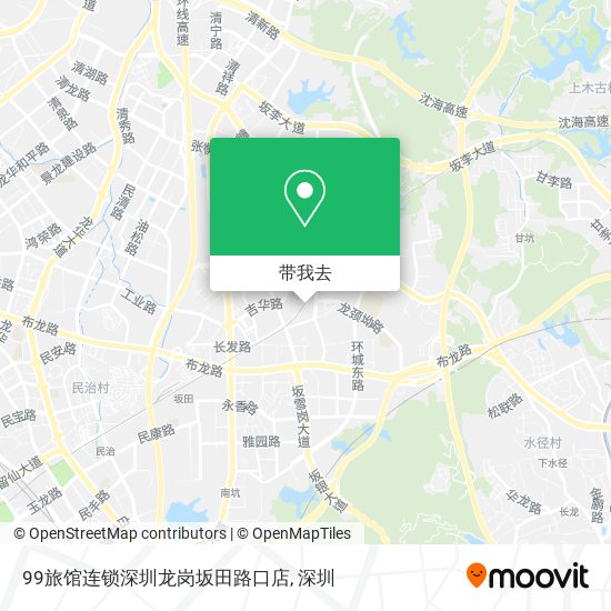 99旅馆连锁深圳龙岗坂田路口店地图