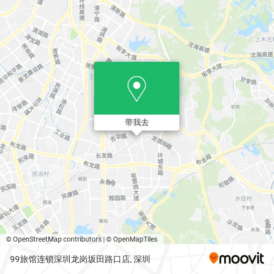 99旅馆连锁深圳龙岗坂田路口店地图