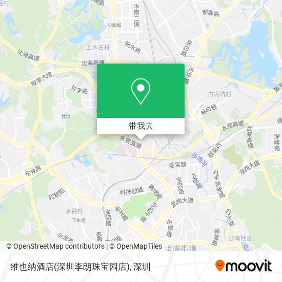 维也纳酒店(深圳李朗珠宝园店)地图