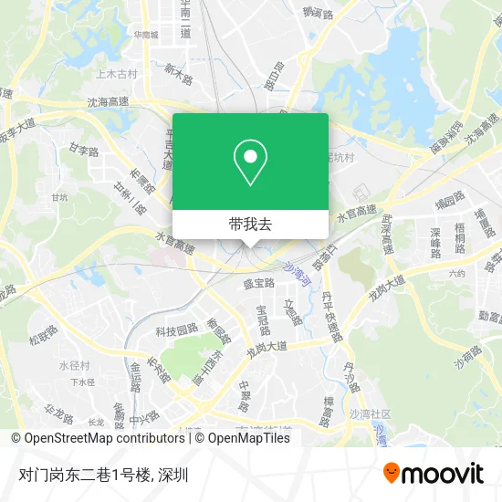 对门岗东二巷1号楼地图