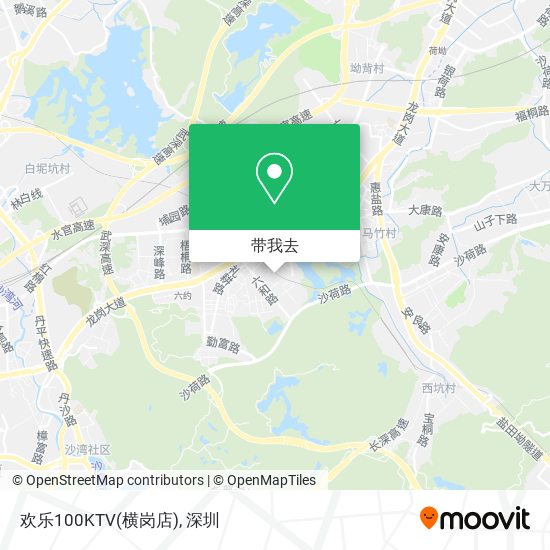 欢乐100KTV(横岗店)地图