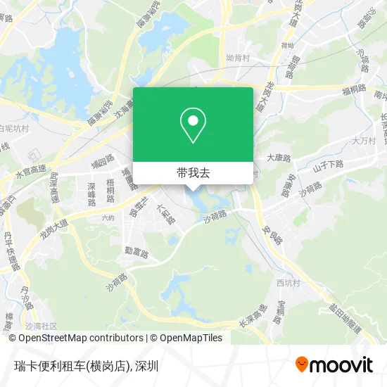 瑞卡便利租车(横岗店)地图
