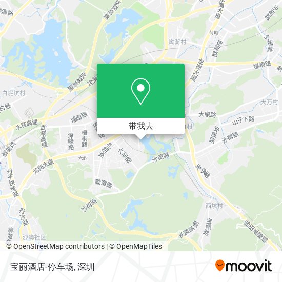宝丽酒店-停车场地图