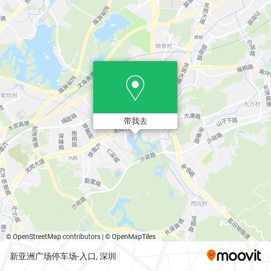 新亚洲广场停车场-入口地图