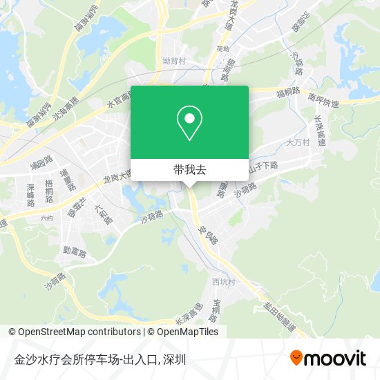 金沙水疗会所停车场-出入口地图