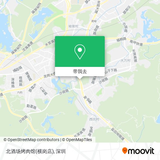 北酒场烤肉馆(横岗店)地图