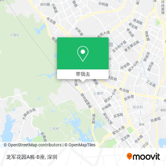 龙军花园A栋-B座地图
