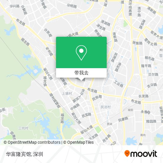 华富隆宾馆地图
