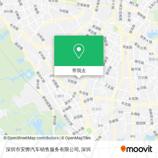 深圳市安骅汽车销售服务有限公司地图