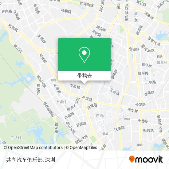 共享汽车俱乐部地图