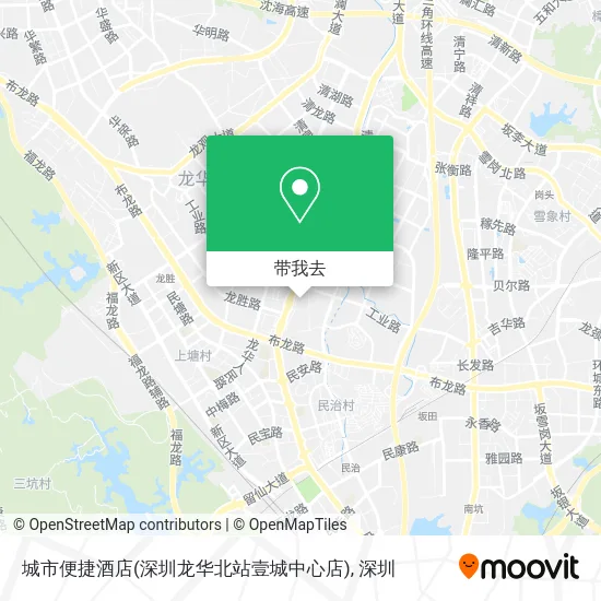 城市便捷酒店(深圳龙华北站壹城中心店)地图