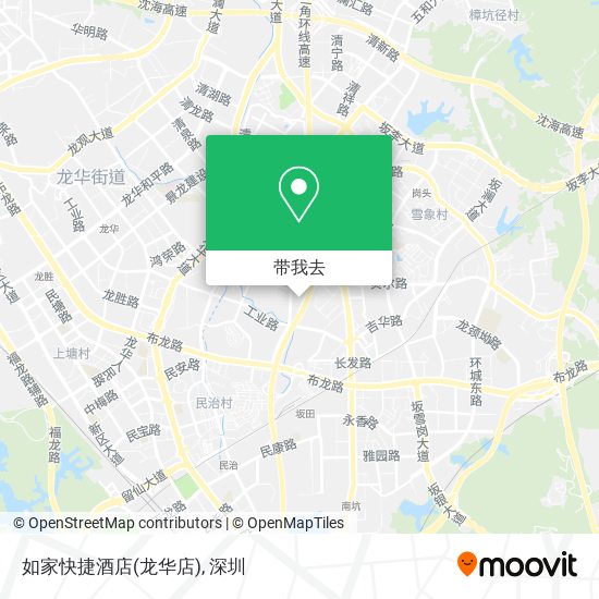 如家快捷酒店(龙华店)地图