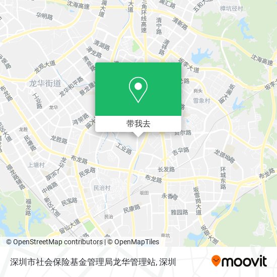 深圳市社会保险基金管理局龙华管理站地图