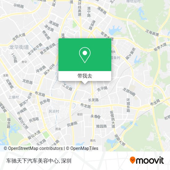 车驰天下汽车美容中心地图